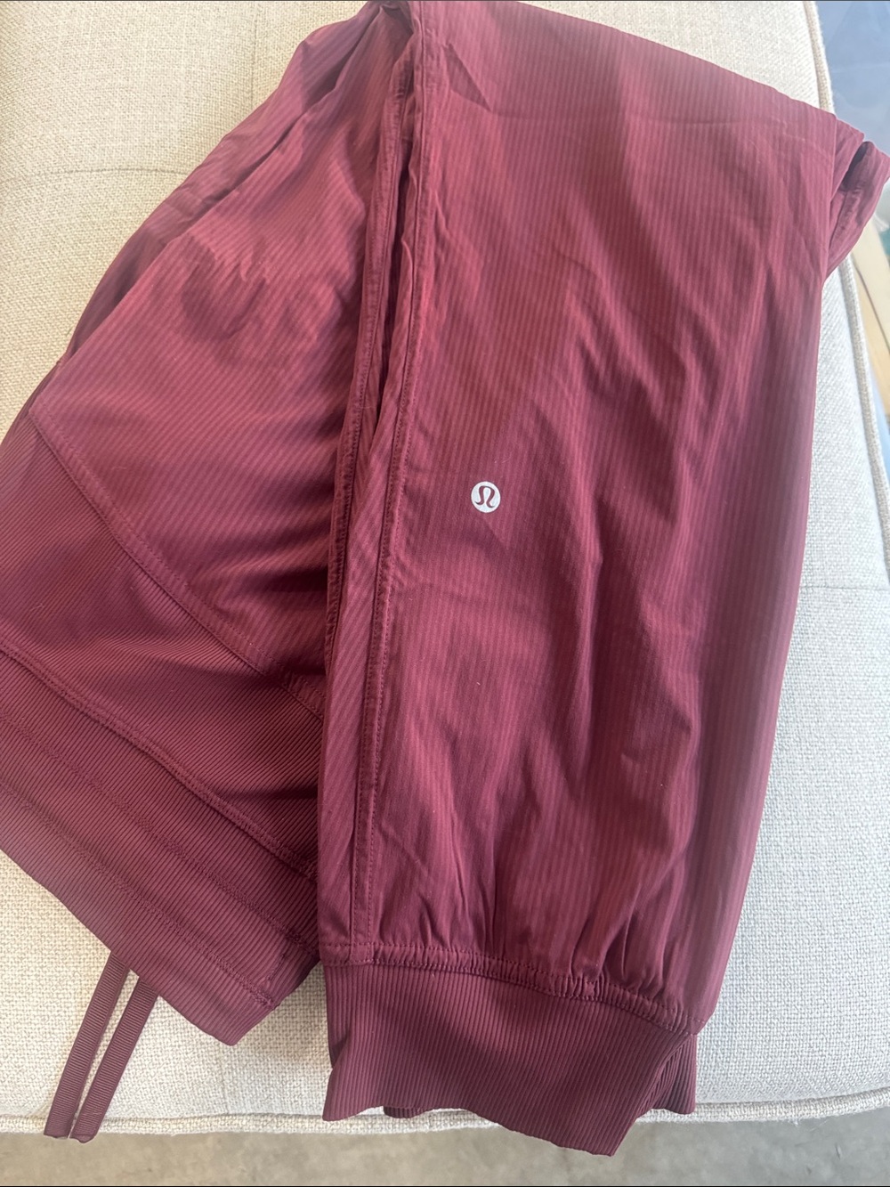 lululemon athletica Women's Maroon Athletic Studio pants, unlined 12 tall